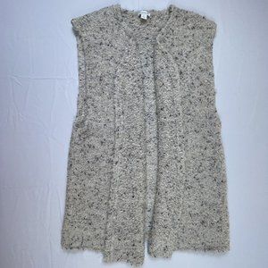 Sundance Open Front Tunic Vest Large Boucle Knit Made in Italy Coastals‎ Secrets
